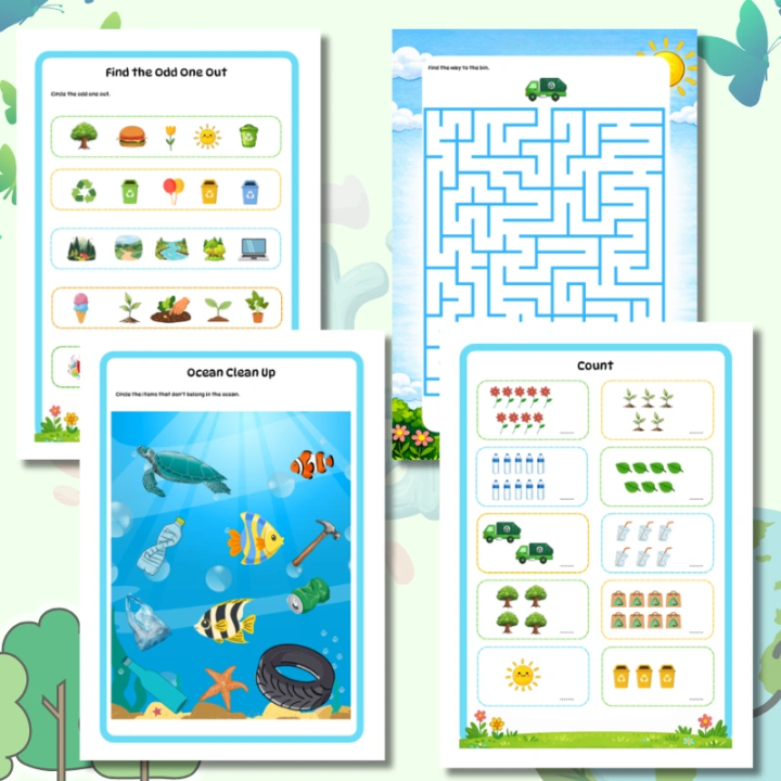 Earth Day Worksheets (pdf) - EduBazarek