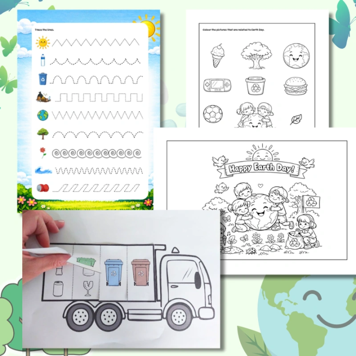 Earth Day Worksheets (pdf) - EduBazarek