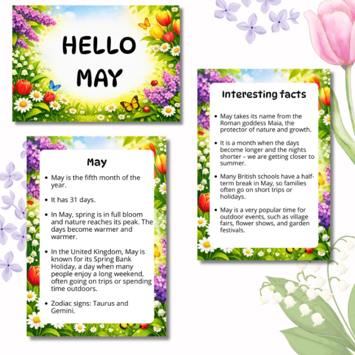 Gazetka Ścienna Hello May (pdf) - język angielski - EduBazarek