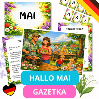 Gazetka Ścienna Hallo Mai (pdf) - język niemiecki - EduBazarek