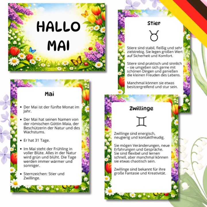 Gazetka Ścienna Hallo Mai (pdf) - język niemiecki - EduBazarek