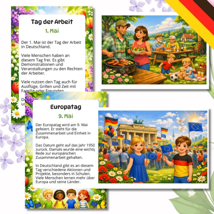 Gazetka Ścienna Hallo Mai (pdf) - język niemiecki - EduBazarek