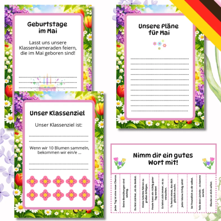 Gazetka Ścienna Hallo Mai (pdf) - język niemiecki - EduBazarek