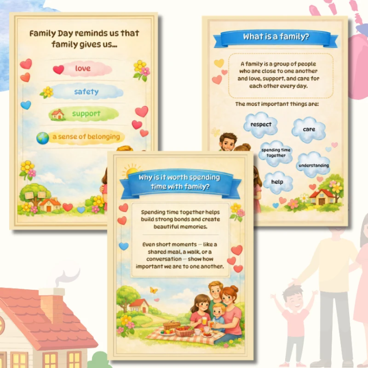 Gazetka Ścienna Family Day (pdf) - język angielski - EduBazarek