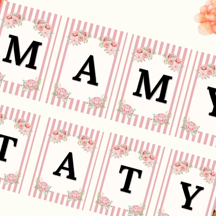 Napis „Dzień Mamy i Taty” - dekoracja - EduBazarek