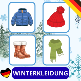Zestaw Winterkleidung - język niemiecki - EduBazarek