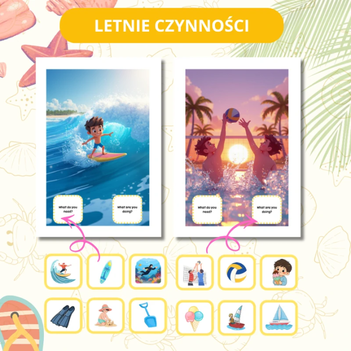 Zestaw Edukacyjny Summer (pdf) - język angielski - EduBazarek