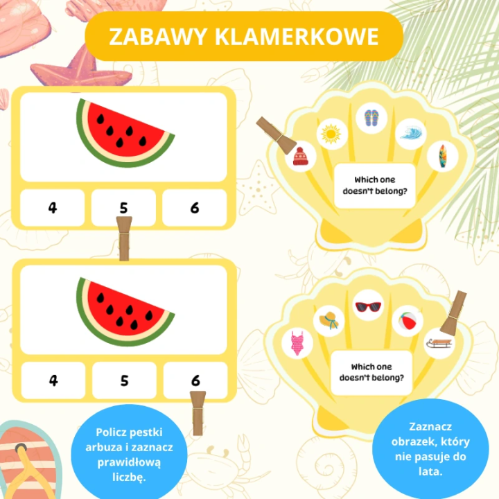 Zestaw Edukacyjny Summer (pdf) - język angielski - EduBazarek