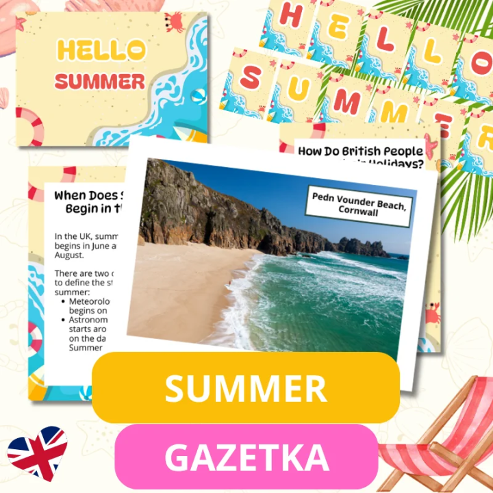 Gazetka ścienna Summer (pdf) - język angielski - EduBazarek