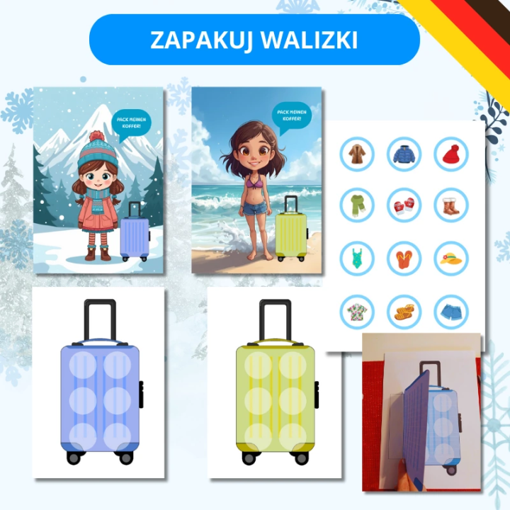 Zestaw Winterkleidung - język niemiecki - EduBazarek