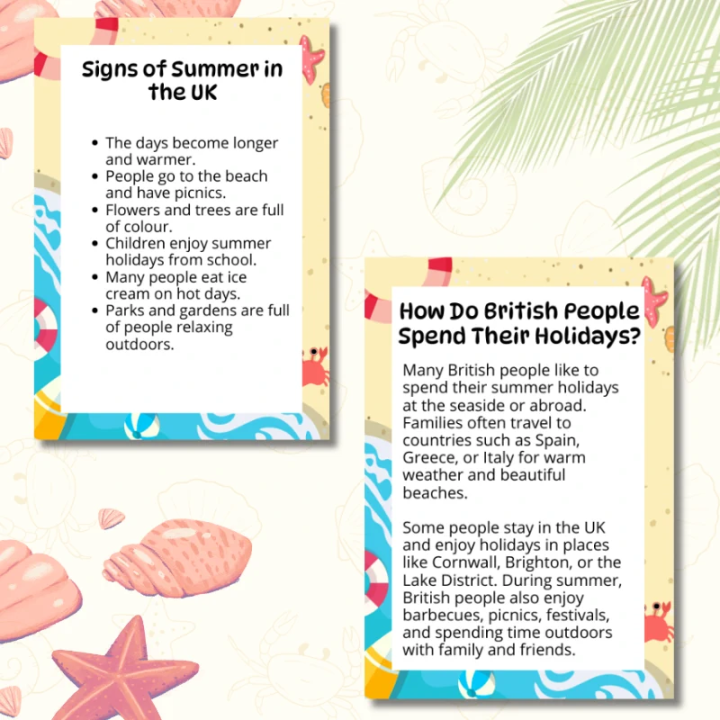 Gazetka ścienna Summer (pdf) - język angielski - EduBazarek