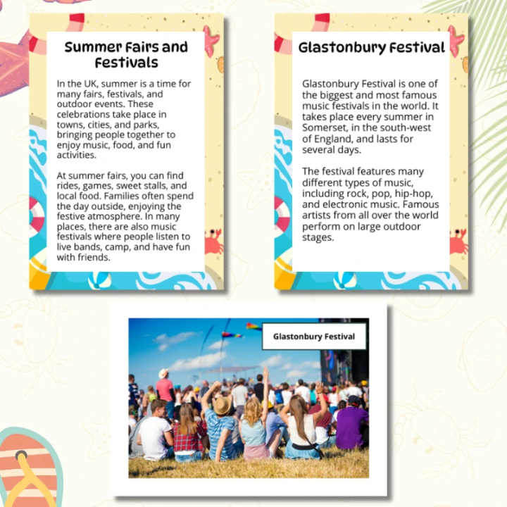 Gazetka ścienna Summer (pdf) - język angielski - EduBazarek