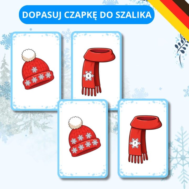 Zestaw Winterkleidung - język niemiecki - EduBazarek