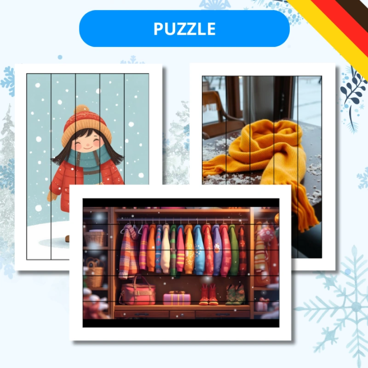 Zestaw Winterkleidung - język niemiecki - EduBazarek