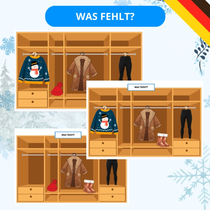 Zestaw Winterkleidung - język niemiecki - EduBazarek