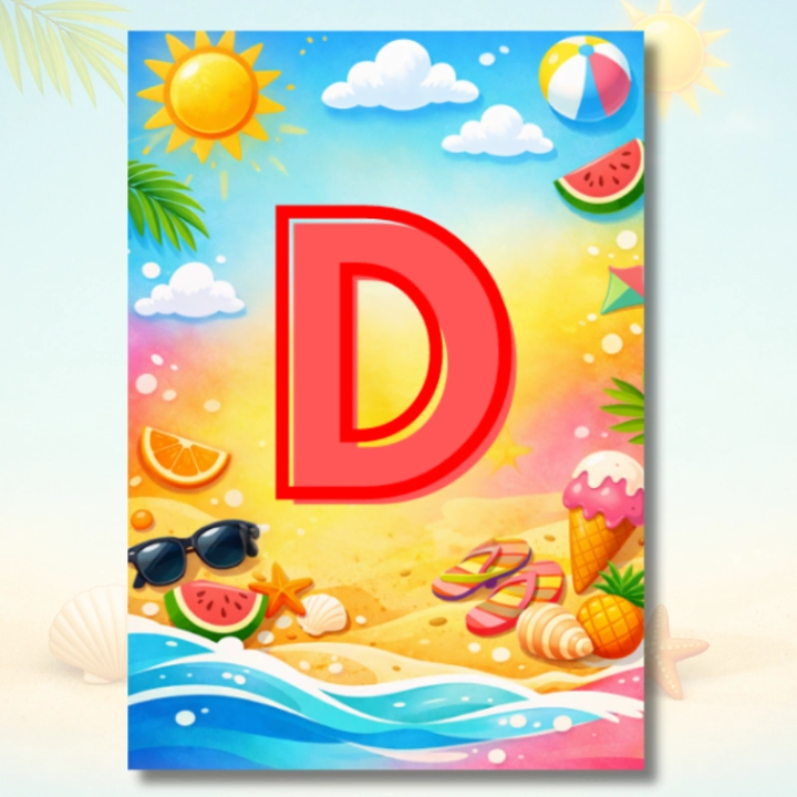 Napis „Do wakacji zostało … dni” - napis do druku PDF A4 | Dekoracja szkolna