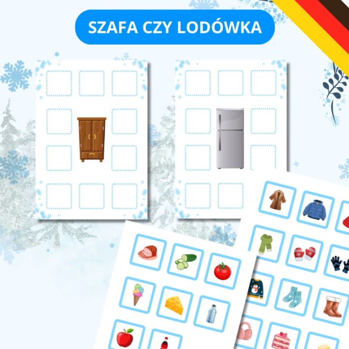 Zestaw Winterkleidung - język niemiecki - EduBazarek