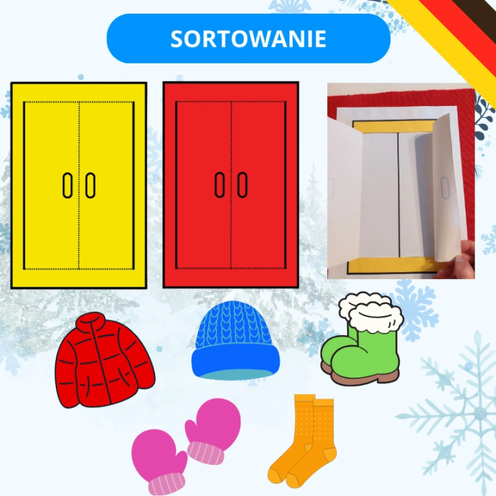 Zestaw Winterkleidung - język niemiecki - EduBazarek