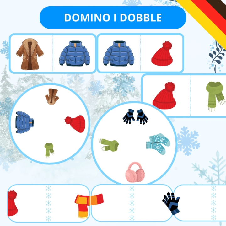 Zestaw Winterkleidung - język niemiecki - EduBazarek