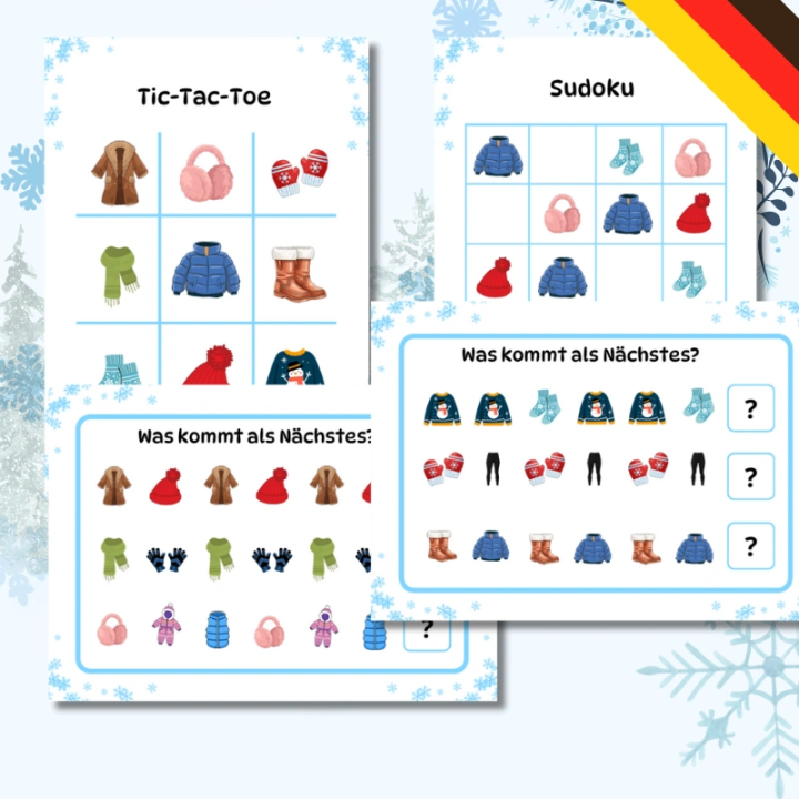 Zestaw Winterkleidung - język niemiecki - EduBazarek