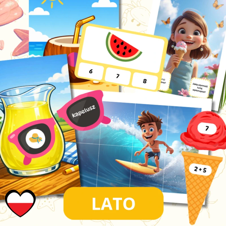 Zestaw Edukacyjny Lato (pdf) - gry i zabawy - EduBazarek