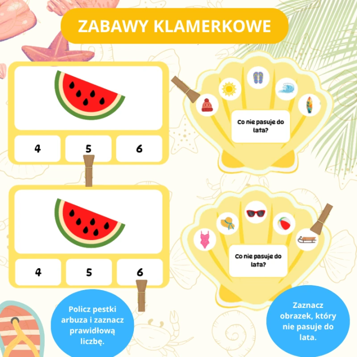 Zestaw Edukacyjny Lato (pdf) - gry i zabawy - EduBazarek