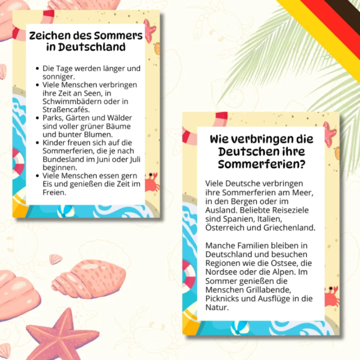 Sommer - gazetka ścienna szkolna (pdf) - język niemiecki