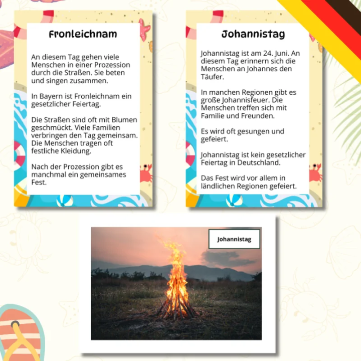 Sommer - gazetka ścienna szkolna (pdf) - język niemiecki