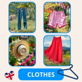 Zestaw Clothes - język angielski - EduBazarek