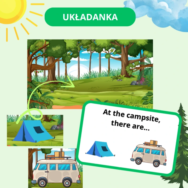 Zestaw Camping - język angielski - EduBazarek