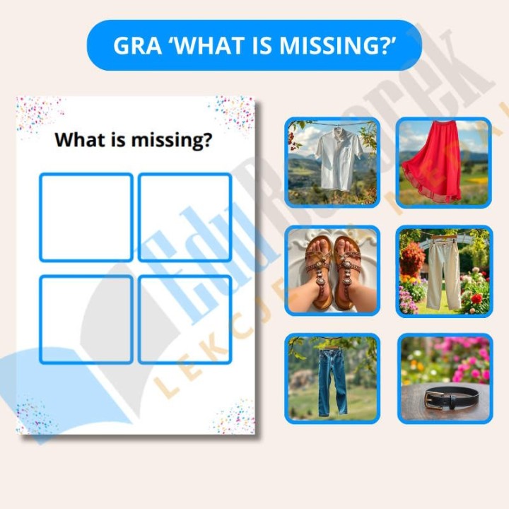 Zestaw Clothes - język angielski - EduBazarek