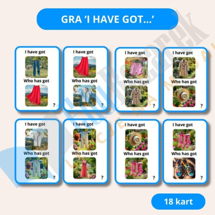 Zestaw Clothes - język angielski - EduBazarek