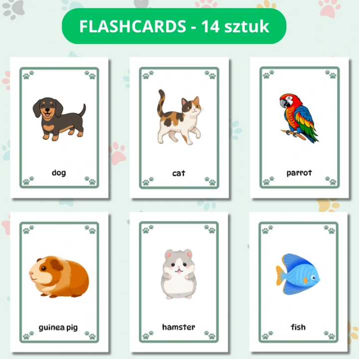 Zestaw Edukacyjny Pets (pdf) - język angielski - EduBazarek