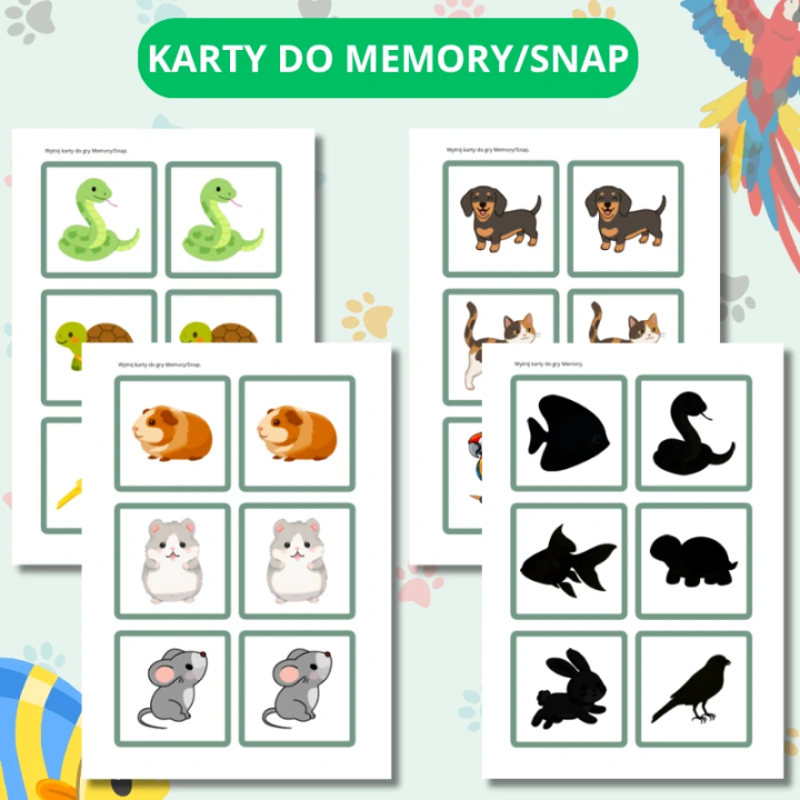 Zestaw Edukacyjny Pets (pdf) - język angielski - EduBazarek