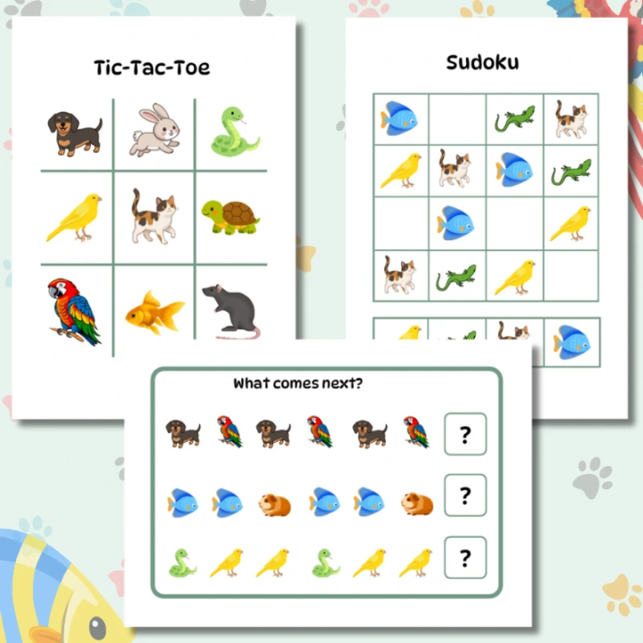 Zestaw Edukacyjny Pets (pdf) - język angielski - EduBazarek