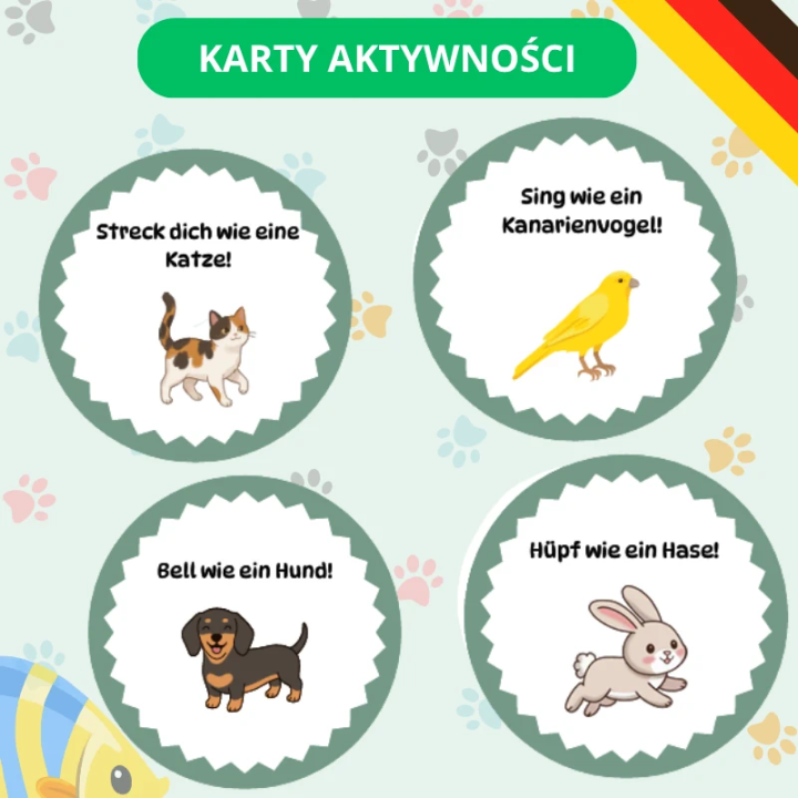 Zestaw Edukacyjny Haustiere (pdf) - język niemiecki - EduBazarek