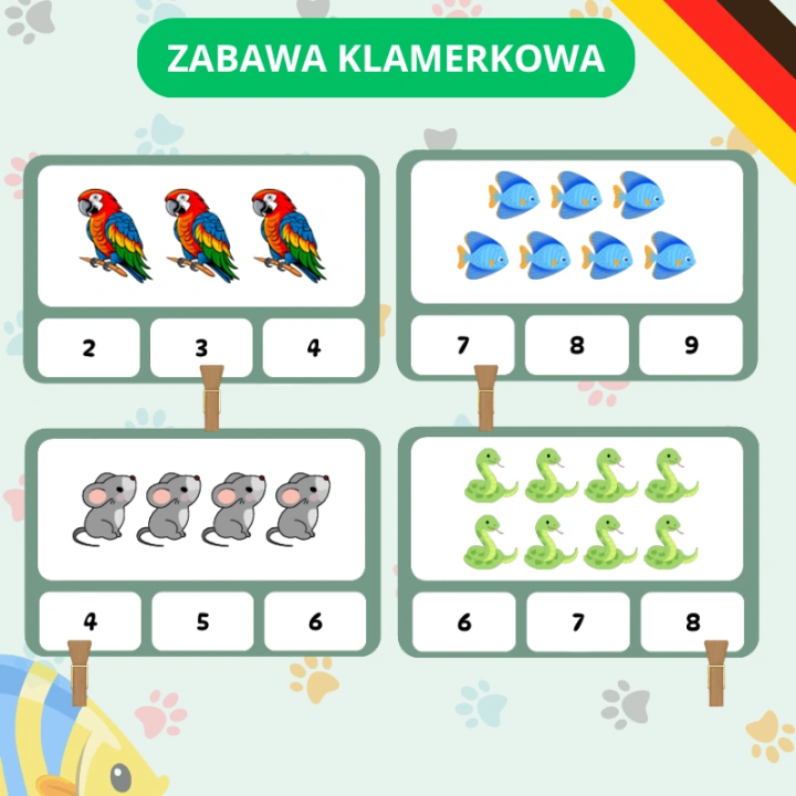 Zestaw Edukacyjny Haustiere (pdf) - język niemiecki - EduBazarek