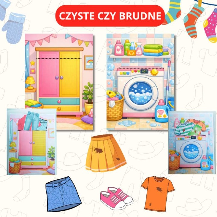 Zestaw edukacyjny Clothes (pdf) - język angielski - EduBazarek