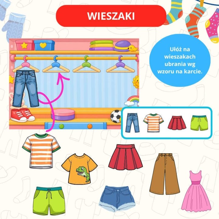 Zestaw edukacyjny Clothes (pdf) - język angielski - EduBazarek