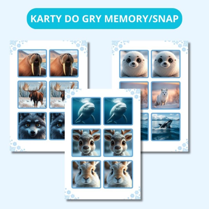 Zestaw Arctic Animals - język angielski - EduBazarek