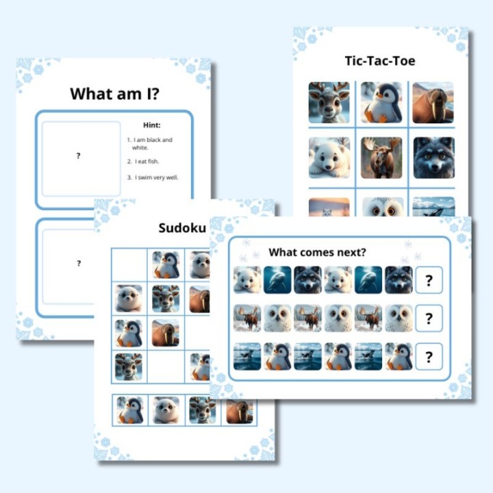 Zestaw Arctic Animals - język angielski - EduBazarek