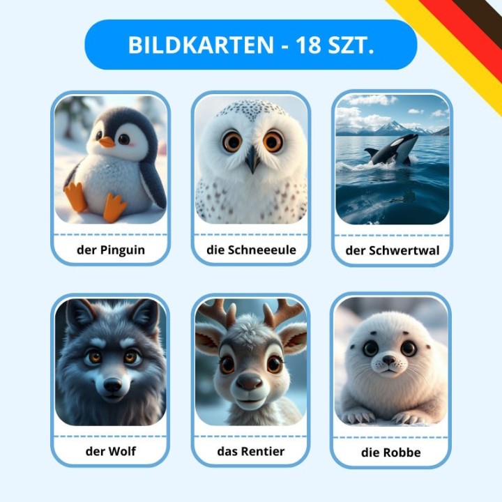 Tiere der Arktis - język niemiecki - EduBazarek