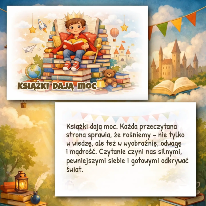 Światowy Dzień Książki - kolorowa gazetka szkolna o historii i magii czytania