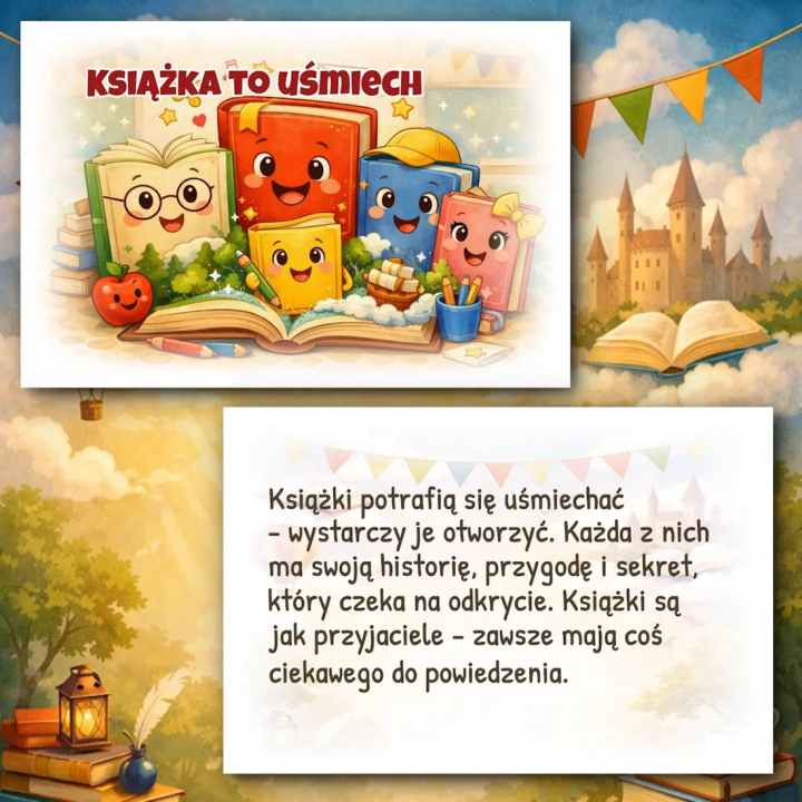 Światowy Dzień Książki - kolorowa gazetka szkolna o historii i magii czytania