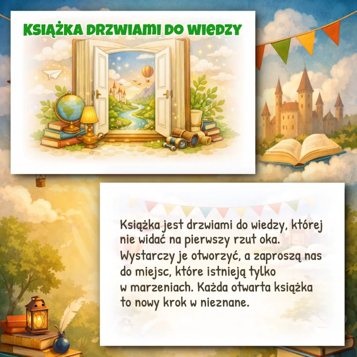 Światowy Dzień Książki - kolorowa gazetka szkolna o historii i magii czytania