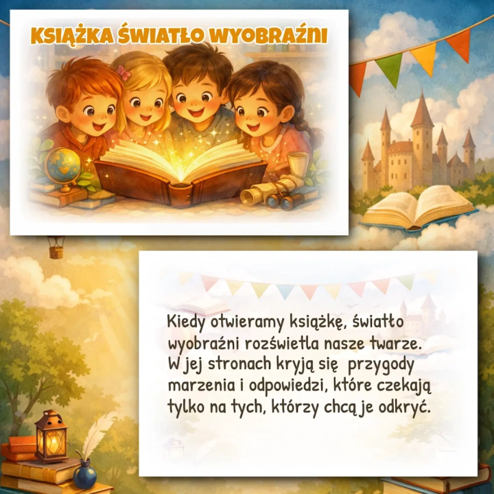 Światowy Dzień Książki - kolorowa gazetka szkolna o historii i magii czytania