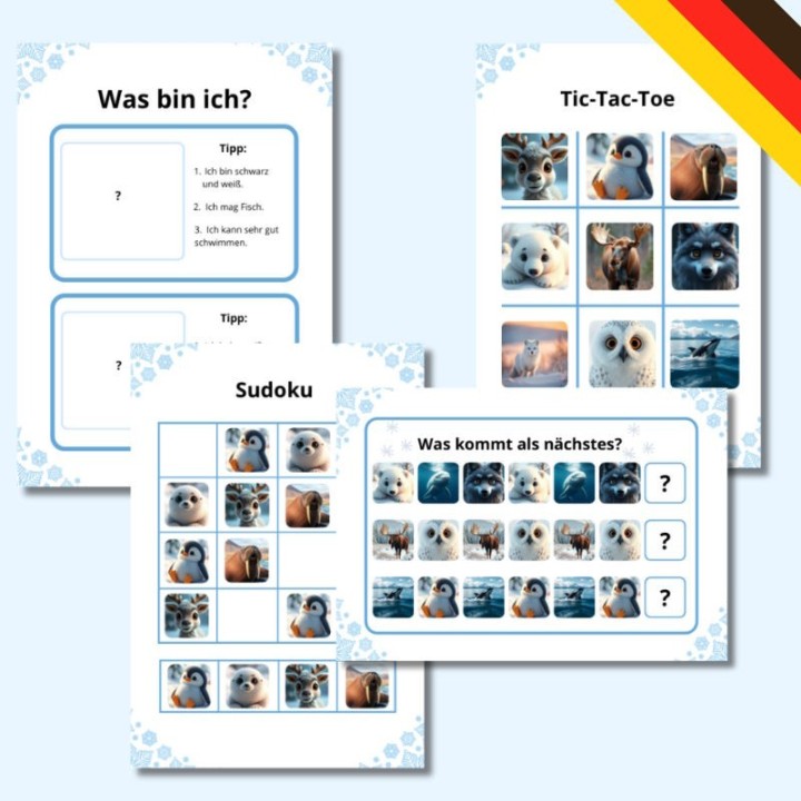 Tiere der Arktis - język niemiecki - EduBazarek