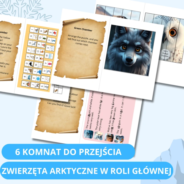 Escape Room Wielka Ucieczka Foki - język angielski - EduBazarek