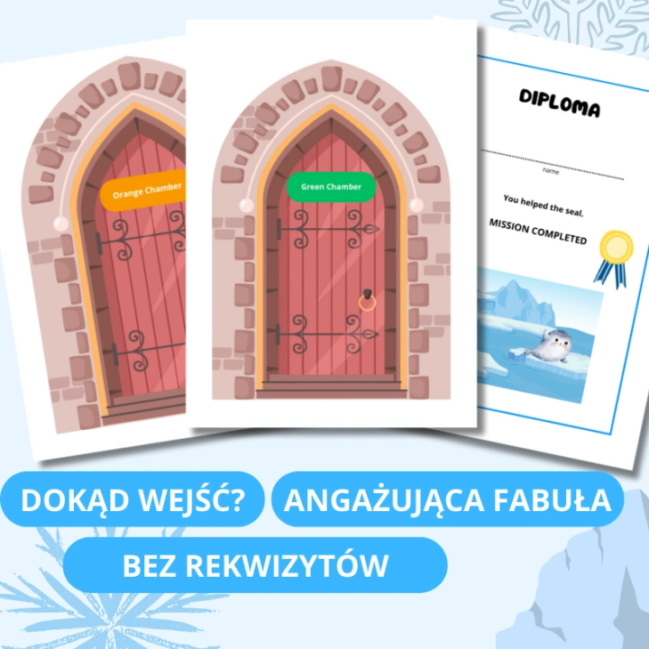 Escape Room Wielka Ucieczka Foki - język angielski - EduBazarek