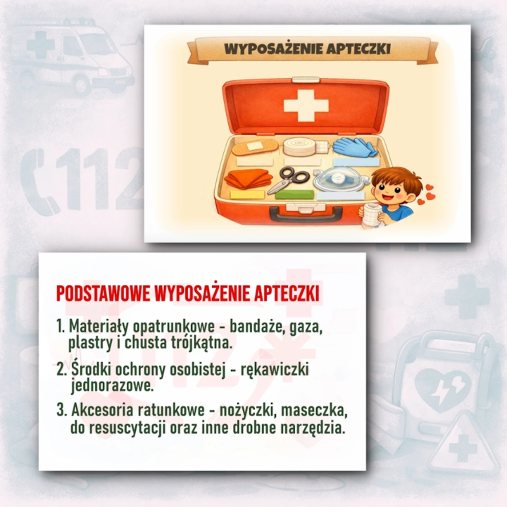 Pierwsza Pomoc – Edukacyjna Gazetka dla Dzieci | 25 Kart z Instrukcjami i Ilustracjami